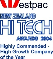 New Zealand Hi Tech Awards 2004 - Highly Commended - High growth company of the year